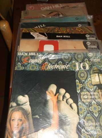 LP RECORDS : DAN HILL -SOUNDS ELECTRONIC  ( TOTAL OF 8 LP's )
